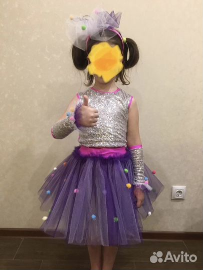 Костюм новогодний хлопушка/конфетка