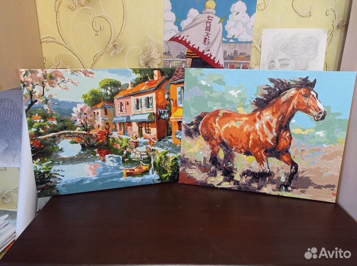 Готовые картины по номерам