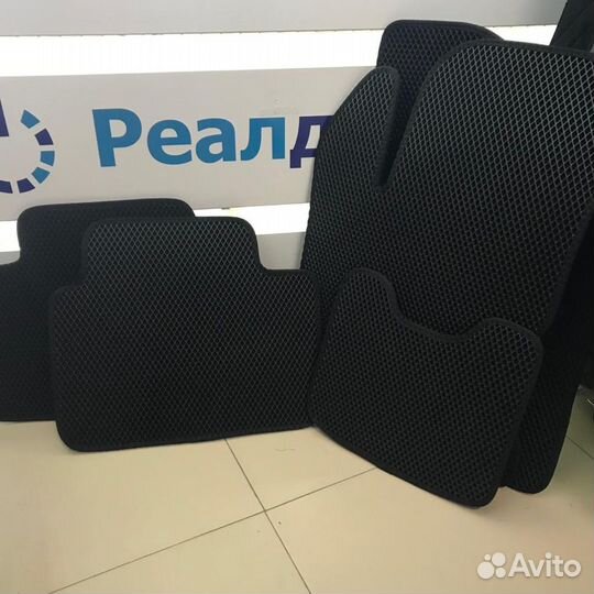 Коврики ева eva эва Skoda Rapid чёрные чёрный кант