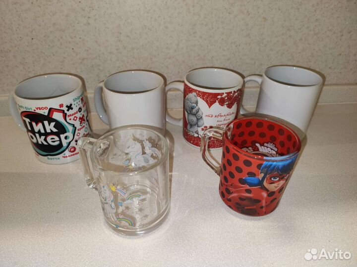 Кружки для чая или кофе 6 шт бу