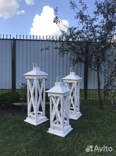 Фонари декоративные для сада,комплект из 3 шт