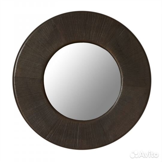Деревянное круглое зеркало