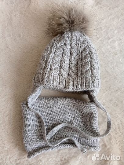 Шапка зимняя для девочки 50 52