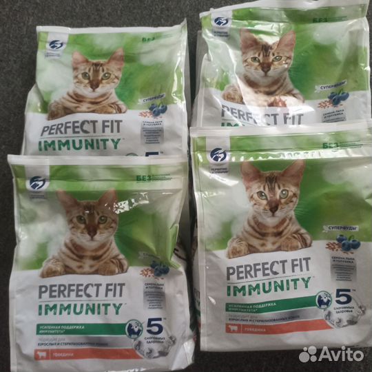 Корм для кошек perfect fit 1.2 кг