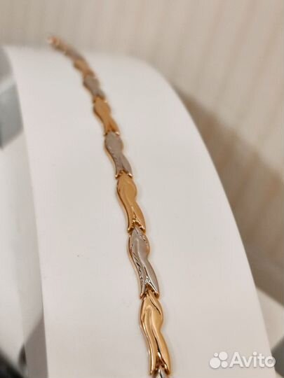 Золотой браслет 585 пробы, вес 4,37