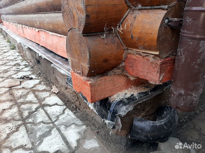 Замена венцов, лаг, фундамента любой сложности
