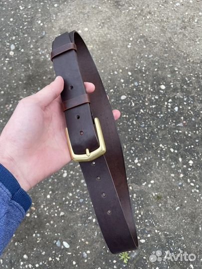 Ремень кожаный ручной работы