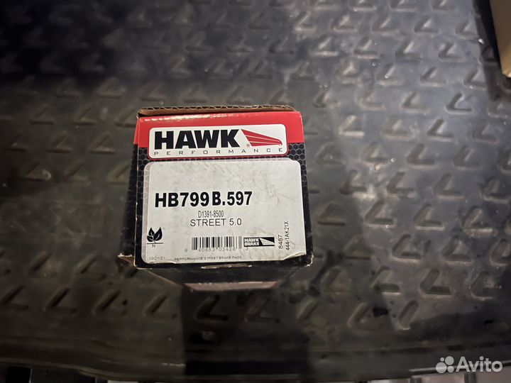 Тормозные колодки hawk HB799B.597