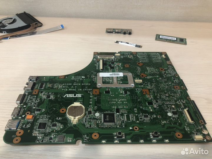 Рабочие запчасти от ноутбука asus K53E