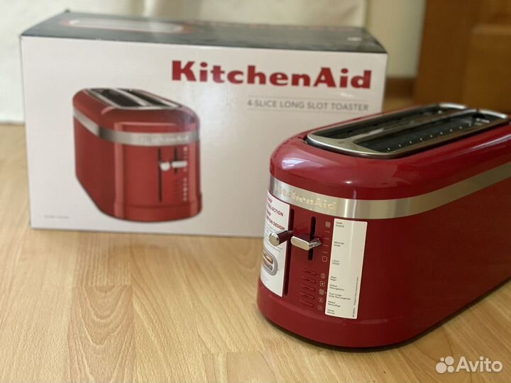 Тостер KitchenAid красный на 4 слайса