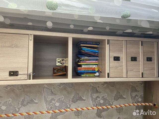 Кровать - чердак и шкафы