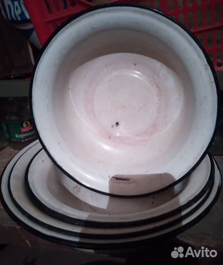 Тазик эмалированный СССР