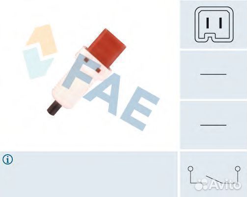 Выключатель фонаря сигнала торможения 24896 FAE