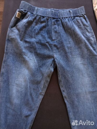 Джинсы на резинке