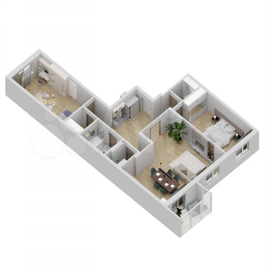 3-к. квартира, 98 м², 24/27 эт.