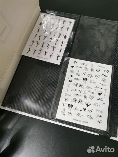 Слайдер наклеек для дизайна ногтей