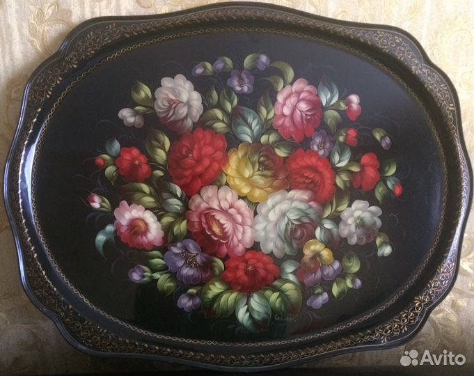Жостовский Большой Авторский поднос СССР