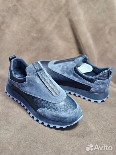 П/ботинки Новые Натуральная кожа/замша