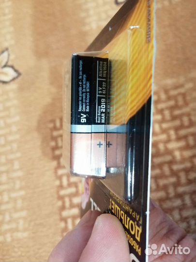Батарейка 9v крона