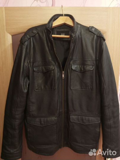 Кожаная куртка мужская58размер