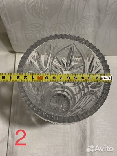 Хрустальная ваза для цветов СССР