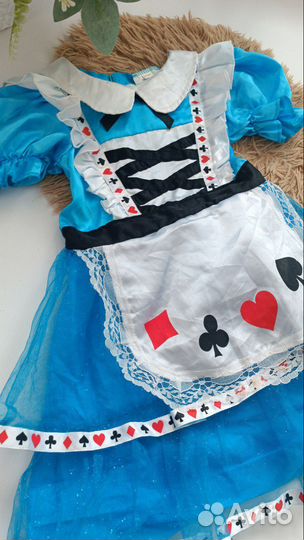 Карнавальный костюм платье Алиса в стране чудес