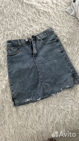 Юбка джинсовая