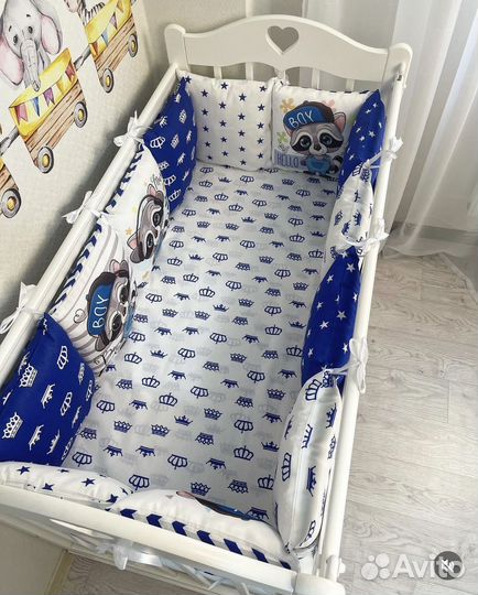 Бортики в детскую кроватку новые