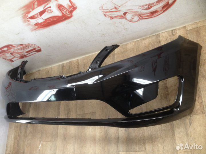 Бампер передний Kia Rio 2011-2015 черный