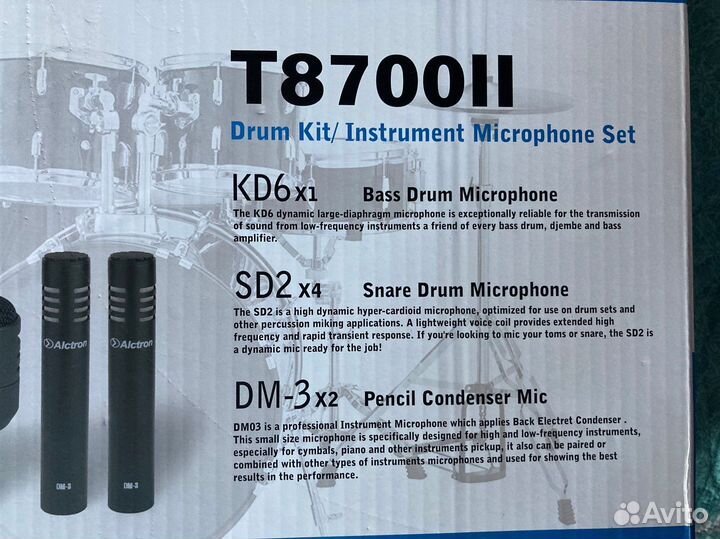 Микрофоны для барабанов Alctron T-8700-2