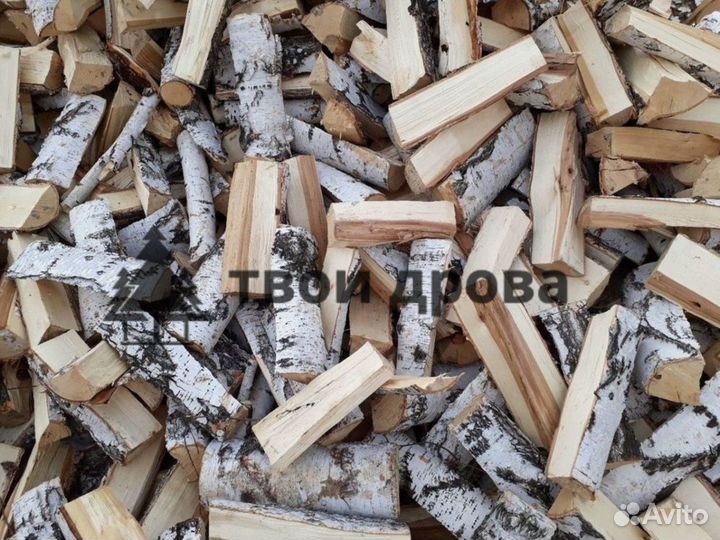 Дрова колотые береза