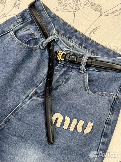 Джинсы женские широкие