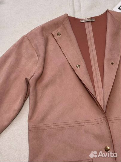 Замшевый кардиган-тренч Zara