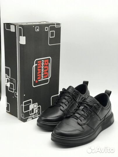 Кожаные натуральные кроссовки