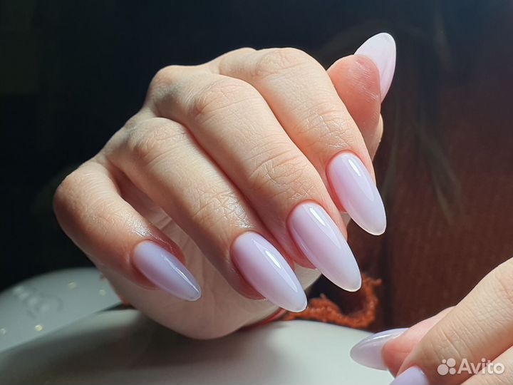 Маникюр наращивание на дому