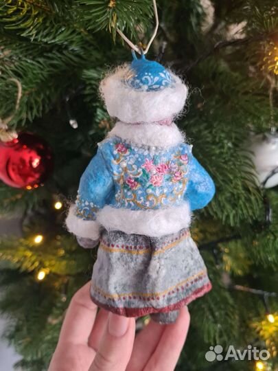 Ватные елочные игрушки