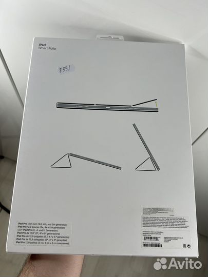 Чехол для iPad 12,9 M1 smart folio оригинал черный