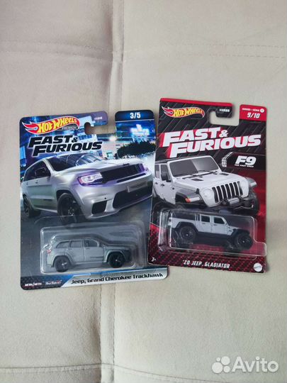 Hot wheels premium Fast Furious 9 Jeep дуэт
