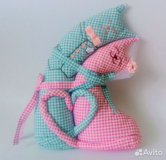 Интерьерная кукла Коты неразлучники Кукла тильда