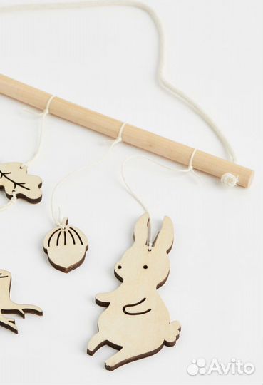 Деревянная подвеска и мобиль hm новые