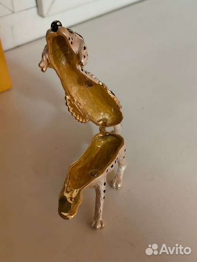 Шкатулка со стразами символ года собаки