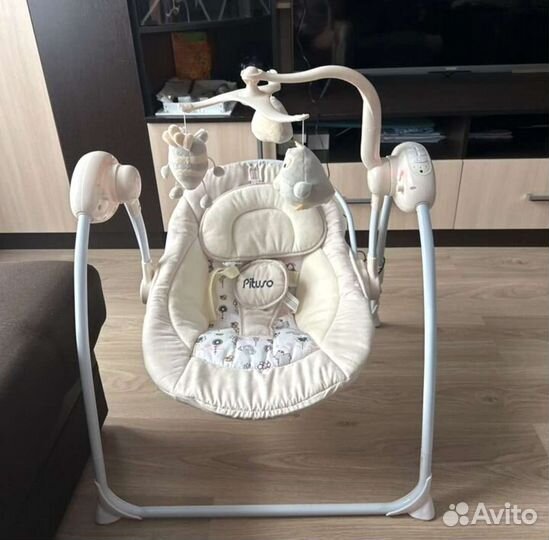 Детские электронные качели с пультом ду