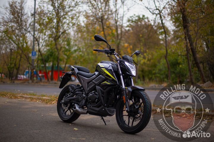 Дорожный мотоцикл Ataki Batllo black новый