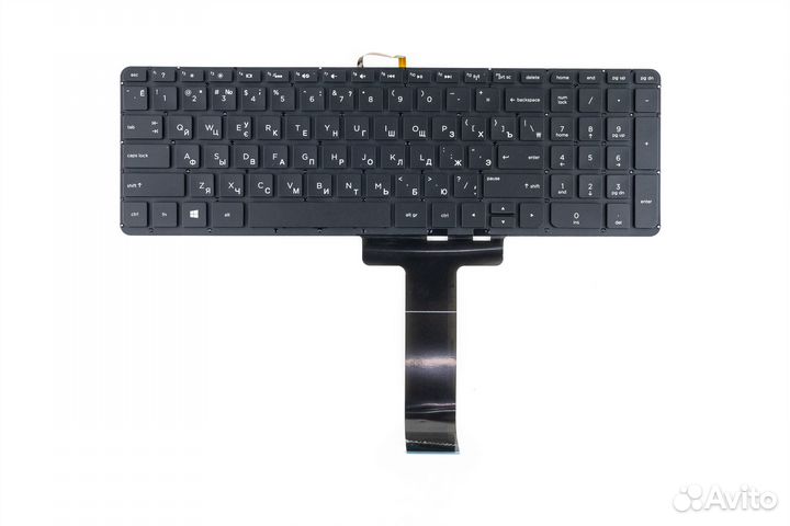 Клавиатура для HP 15-u черная с подсветкой p/n: 7