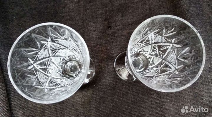 Фужеры. Рюмки. Хрусталь. Алмазная грань. СССР
