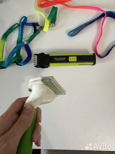 Набор: Триммер, вычёсыватель, шлейка для животных