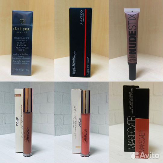 Губные помады, блески, бальзамы