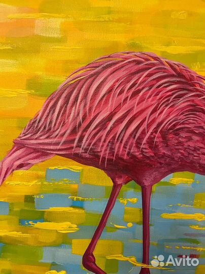 Розовый фламинго