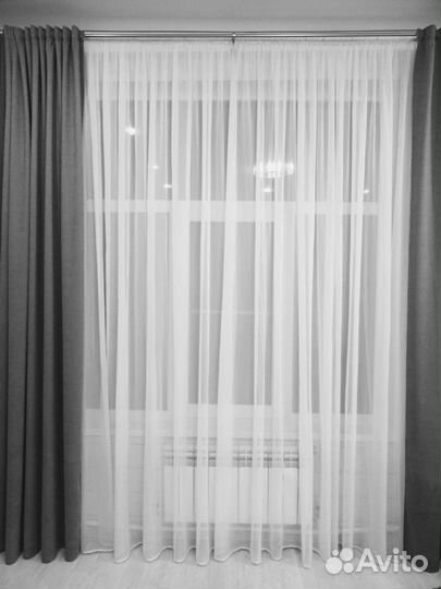 Тюль вуаль с утяжелителем