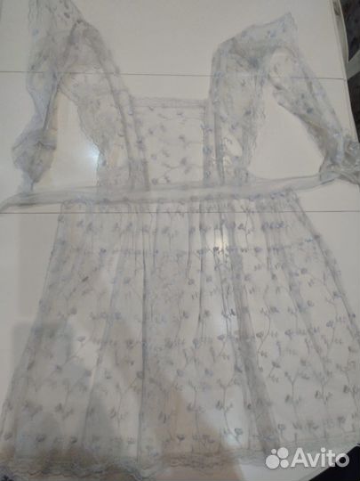 Белый школьный фартук